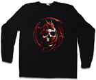 SKULL & DRAGON LANGARM T-SHIRT Drachen Gothic  Fantasy Larp