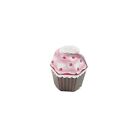 20 PZ DOLCETTO CUPCAKE ROSA CON CILIEGIE PORTACONFETTI SCATOLINA CARTONE PIEGHEV