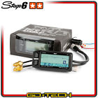 STRUMENTAZIONE DIGITALE MOTO STAGE6 R/T MK2 CONTAGIRI TERMOMETRO VOLTMETRO Nero