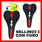 sella bici ANTIPROSTATA sellino bicicletta da corsa mtb bmx con foro UNIVERSALE