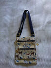 CUTE LINED OILCLOTH/PVC MULTI DOG DESIGN CROSS BODY BAG-3 ZIPPED COMPARTMENT NEW