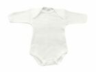 Body Neonato Neonata Manica Lunga in Cotone 1 mese 56 cm bianco corredino bebe