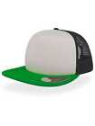 VISIERA PIATTA  VERDE BIANCO NERO - TRUCKER - VINTAGE - SNAPBACK - RAPPER -