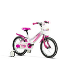 Bici da Bambina  Lombardo Cremona 16 Bianca  Fuchsia