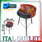 Barbecue a Carbone 4 livelli con Griglia di Acciaio 36 cm. bbq grill campeggio