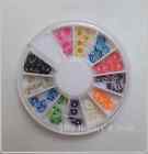 RUOTA FIMO 12 SCOMPARTI MISTO FIORI FRUTTA SMILE NAIL ART RICOSTRUZIONE UNGHIE