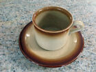 VINTAGE T.G.GREEN WOODVILLE COFFEE CUP & SAUCER BROWN CREAM