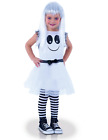 Costume Halloween Carnevale FANTASMINA 5/7 Anni + OMAGGIO