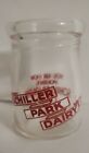 SCHILLER PARK DAIRY PYRO GLASS MINI CREAMER. 3/4 OUNCE. NY DAIRY