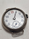 Vintage Zenith Britain Silver 925 Trench Watch Military WW1 For Parts  Repair