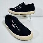 Superga Cotu Classic 2750 Low Top Trainers Canvas Lace Up Navy Blue Size 8