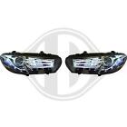 Set fari anteriori TUNING SCIROCCO 08-14 neri diurna DAYLINE DAYLIGHT DRL LED cu