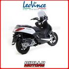 14023 SCARICO LEOVINCE YAMAHA XMAX 125 2006-2016 LV ONE EVO INOX DARK/CARBONIO