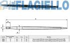 Punte Dritte per Forca Rotoballe Letame dim 36 A 800-950 SHW Alta Qualità punta