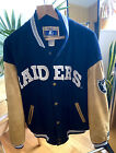 VINTAGE 90S OAKLAND RAIDERS WOOL & LEATHER LETTERMAN VARSITY JACKET  STARTER XL