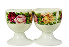 NEW English Garden Rose Porcelain Egg Cups 2 Set England Tableware EASTER GIFT