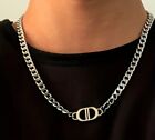 CD cuban silver chain / necklace