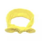 FASCIA CAPELLI NEONATA COTONE BABY BAMBINA TURBANTE TESTA nero giallo