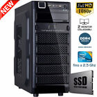 PC FISSO COMPUTER DESKTOP QUAD CORE 8-16GB 1TB SSD 240GB CON LICENZA WINDOWS 10