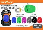 12Pz Cover Guscio Silicone Chiave Telecomando Smart ForTwo 2015 80 hsb