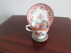 Antique coffee cup and saucer the cup is marked  Minton 3970 VGC hand painted