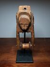 Authentic old used Baule Pulley. African art. Africa.