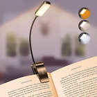 Lampada Da Lettura, Luce Lettura Ricaricabile USB Con 9 LED 3 Modalità, Dimmerab