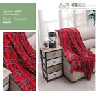 COPERTA   PLAID STAMPA SCOZZESE ROSSO TARTAN