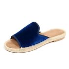 H3358 ciabatta donna MYCHALOM MARIETA woman velvet slippers blue