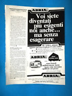 CLIPPING GIORNALE PUBBLICITA  ADRIA CARAVAN DA COLLEZIONE - (160)