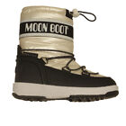 scarpe doposci da bambina MOON BOOT  JR sport beige e nero caldo e impermeabile