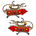 2x Wile E. Coyote 14x9,4cm Roadrunner USA Aufkleber Kult Sticker Oldschool V8