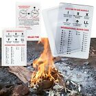 Credit Card Magnifying Fresnel Lens - Survival Kit Fire Lighter Camping Preppers