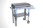 Barbecue a carbonella carbone  in acciaio inox BBQ plus 700 griglia 18/10 XXL