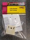 CARAVAN / MOTORHOME 12v 2 PIN TV SOCKET - NEW