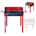 barbecue a carbone portatile grande con griglia e vassoio removibili - BBQ