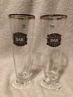 2 Dortmunder Action-Brauerei  DAB Beer Glasses Pedestal .3L K