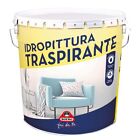 BOERO Idropittura traspirante bianca, elevata traspirabilità, resa 9 m²/lt, 14 l