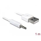 Cavo USB Maschio a 3.5mm Audio Stereo Jack 4 Pin IPod Shuffle 1 2 AUTO 1 Metro