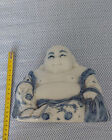 Budda in porcellana azzurro h16 x 14