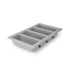 Quality Plastic cutlery box - Grey 4 Compartments,  Cafe, Restaurant