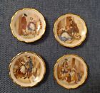 Set 4 Piattini Limoges France Ceramica porcellana piattino