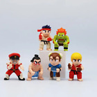 6 Pz/Lotto Street Fighter Figure 8Cm Ryu Ken Vega Chun-Li E.Honda Character