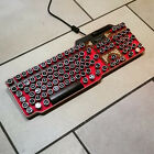 Fine Handcrafted Wood Effect Steampunk Keyboard