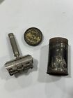 French Safety Razor w/ Litho Tin 1890 Antique