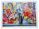 Mr. BRAINWASH Albert EINSTEIN M=bw2 Collage POPART Handsigniert 22" x 30" NEU