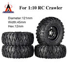 2.2" Rubber Tires With Metal Wheel Rim for 1:10 Axial SCX10 TRX-4 RC Crawler Car