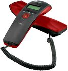 Easyteck telefono fisso G101 con display | Nero/Rosso