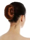 Chignon Ciambella Capelli Tradizionale Raccolti Ovale Ruggine Marrone-Rosso