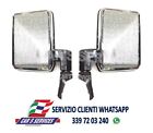 COPPIA DX+SX SPECCHI RETROVISORI CROMATI PER TOYOTA LAND CRUISER LJ70 DAL 1984